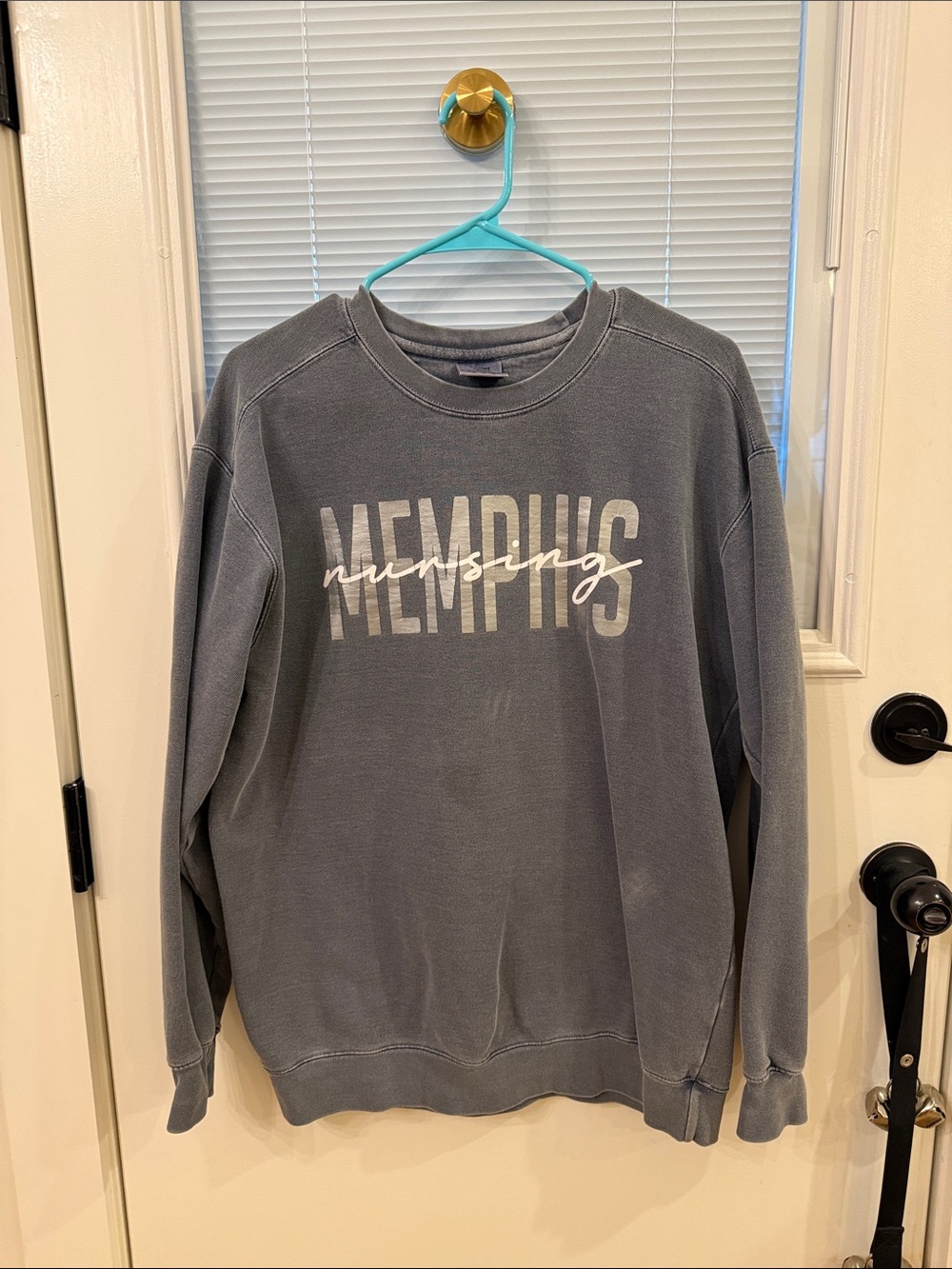 Comfort Colors Gray Memphis Nursing Crewneck Sweatshirt